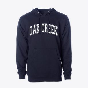 Oak Creek Elementary School Varsity Arch Cotton Hoodie Sweatshirt