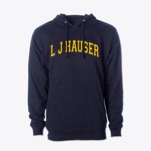 L J Hauser Junior High School Varsity Arch Cotton Hoodie Sweatshirt