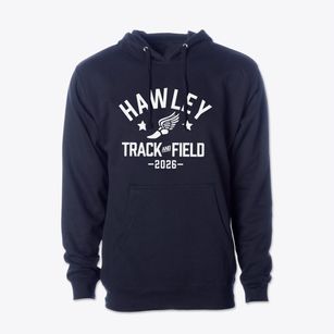 Hawley Elementary School Track and Field Cotton Hoodie Sweatshirt