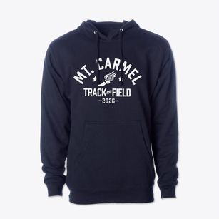 Mt. Carmel High School Track and Field Cotton Hoodie Sweatshirt