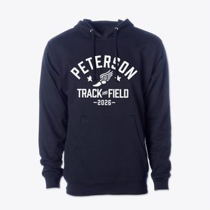 Peterson Elementary School Track and Field Cotton Hoodie Sweatshirt