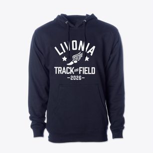 Livonia High School Track and Field Cotton Hoodie Sweatshirt
