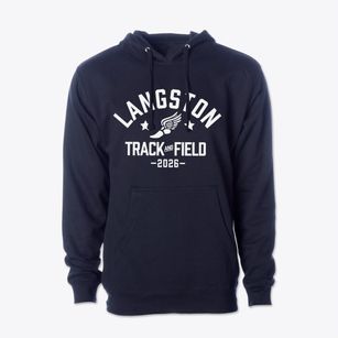 Langston Elementary School Track and Field Cotton Hoodie Sweatshirt