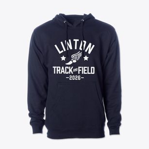 Linton High School Track and Field Cotton Hoodie Sweatshirt