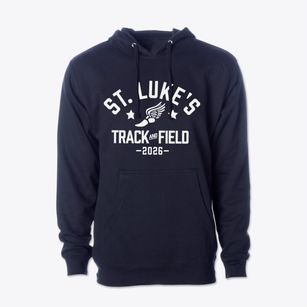 Saint Luke's School Track and Field Cotton Hoodie Sweatshirt