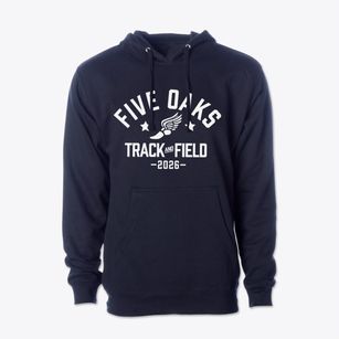 Five Oaks Adventist School Track and Field Cotton Hoodie Sweatshirt