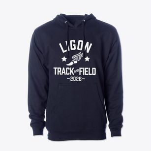 Ligon Middle School Track and Field Cotton Hoodie Sweatshirt