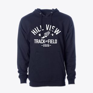 Hill View Elementary School Track and Field Cotton Hoodie Sweatshirt