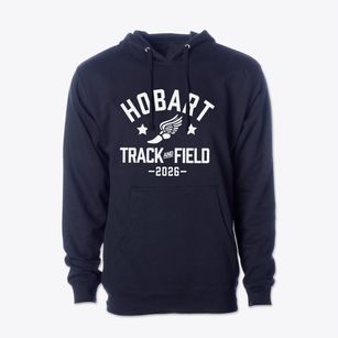 Hobart Middle School Track and Field Cotton Hoodie Sweatshirt