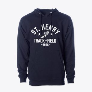 Saint Henry School Track and Field Cotton Hoodie Sweatshirt