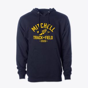 Mitchell Middle School Track and Field Cotton Hoodie Sweatshirt