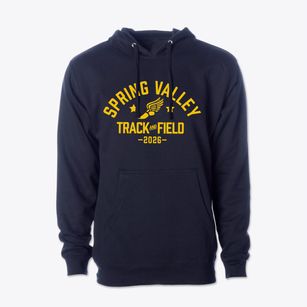 Spring Valley Elementary School Track and Field Cotton Hoodie Sweatshirt