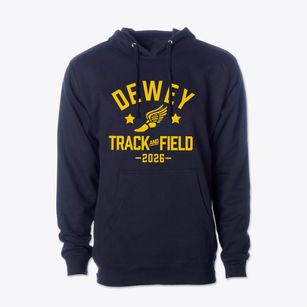 Dewey Elementary School Track and Field Cotton Hoodie Sweatshirt