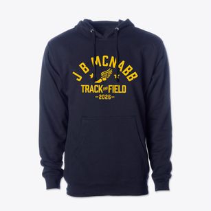 J B Mcnabb Middle School Track and Field Cotton Hoodie Sweatshirt