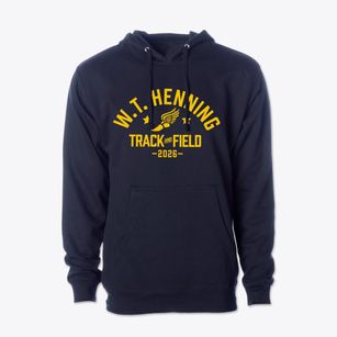 W.t. Henning Elementary Track and Field Cotton Hoodie Sweatshirt