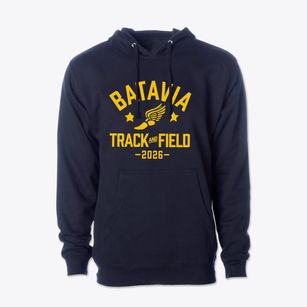 Batavia High School Track and Field Cotton Hoodie Sweatshirt