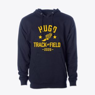 Hugo High School Track and Field Cotton Hoodie Sweatshirt