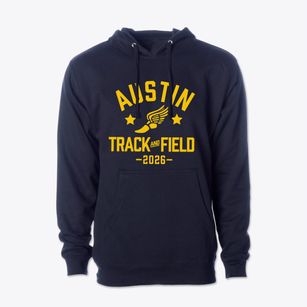 Austin Area School Track and Field Cotton Hoodie Sweatshirt