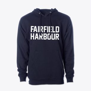 Fairfield Harbour North Carolina Classic Block Cotton Hoodie Sweatshirt