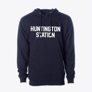 Huntington Station New York Classic Block Cotton Hoodie Sweatshirt