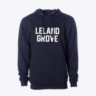 Leland Grove Illinois Classic Block Cotton Hoodie Sweatshirt