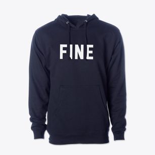 Fine New York Classic Block Cotton Hoodie Sweatshirt