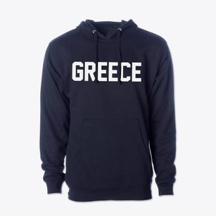 Greece New York Classic Block Cotton Hoodie Sweatshirt