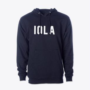 Iola Illinois Classic Block Cotton Hoodie Sweatshirt