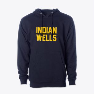 Indian Wells California Classic Block Cotton Hoodie Sweatshirt