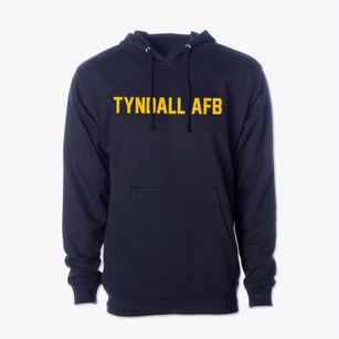 Tyndall Afb Florida Classic Block Cotton Hoodie Sweatshirt