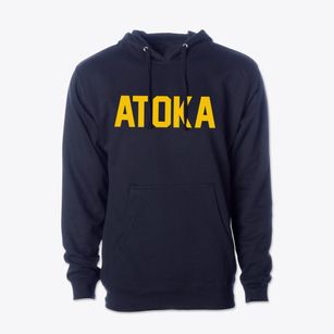 Atoka Oklahoma Classic Block Cotton Hoodie Sweatshirt