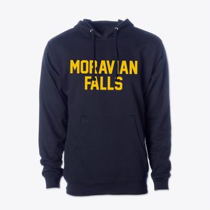 Moravian Falls North Carolina Classic Block Cotton Hoodie Sweatshirt