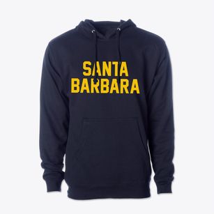 Santa Barbara California Classic Block Cotton Hoodie Sweatshirt