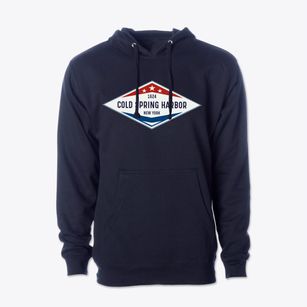 Cold Spring Harbor New York Diamond Star Cotton Hoodie Sweatshirt