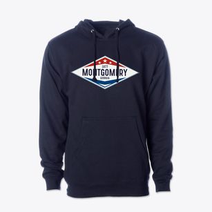 Montgomery Georgia Diamond Star Cotton Hoodie Sweatshirt