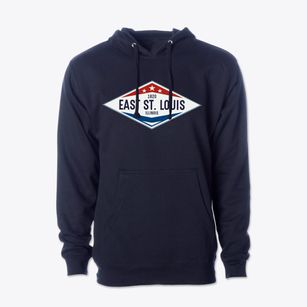 East St. Louis Illinois Diamond Star Cotton Hoodie Sweatshirt