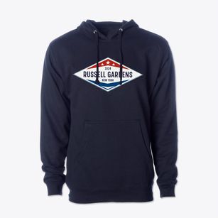 Russell Gardens New York Diamond Star Cotton Hoodie Sweatshirt