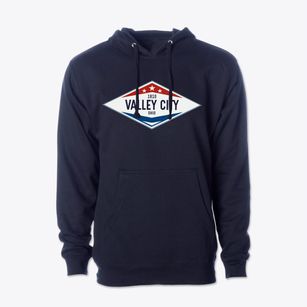 Valley City Ohio Diamond Star Cotton Hoodie Sweatshirt