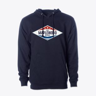 Maplewood Missouri Diamond Star Cotton Hoodie Sweatshirt