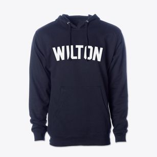 Wilton Iowa Classic Curve Cotton Hoodie Sweatshirt
