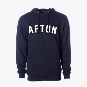 Afton Iowa Classic Curve Cotton Hoodie Sweatshirt