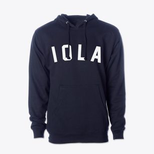 Iola Illinois Classic Curve Cotton Hoodie Sweatshirt