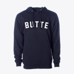 Butte North Dakota Classic Curve Cotton Hoodie Sweatshirt