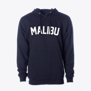 Malibu California Classic Curve Cotton Hoodie Sweatshirt
