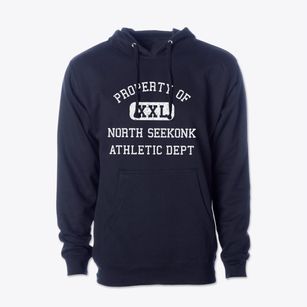 North Seekonk Massachusetts Athletic Dept Cotton Hoodie Sweatshirt