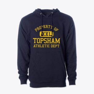 Topsham Vermont Athletic Dept Cotton Hoodie Sweatshirt
