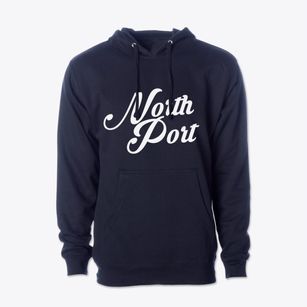 North Port Florida Vintage Team Cotton Hoodie Sweatshirt
