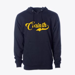 Corinth New York Vintage Team Cotton Hoodie Sweatshirt