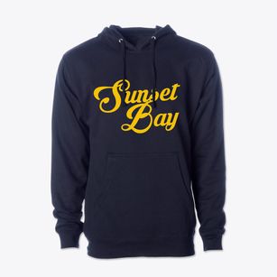 Sunset Bay New York Vintage Team Cotton Hoodie Sweatshirt