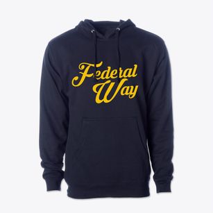 Federal Way Washington Vintage Team Cotton Hoodie Sweatshirt